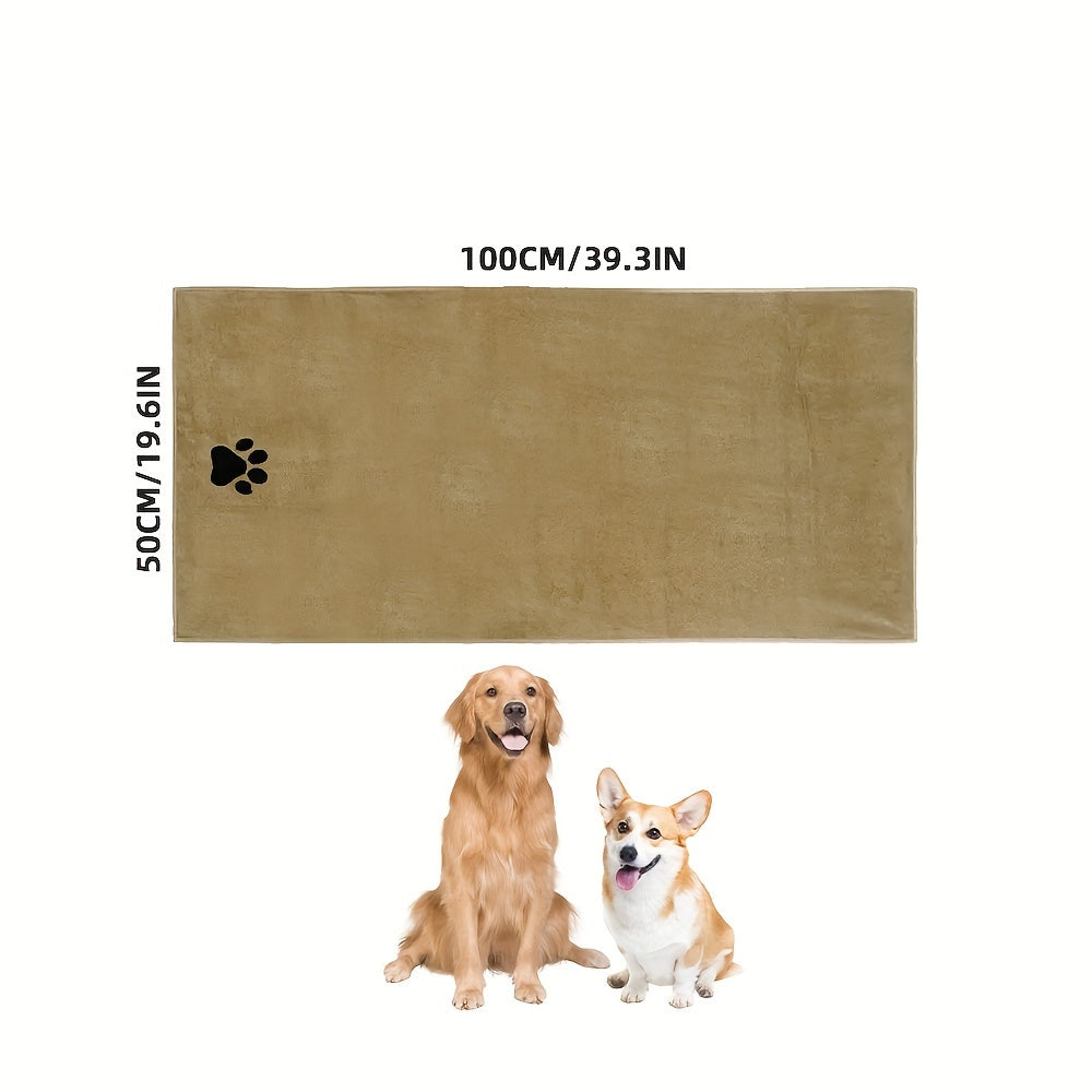 Ultra-Absorbent Microfiber Dog Towel – Quick-Dry Grooming Cloth