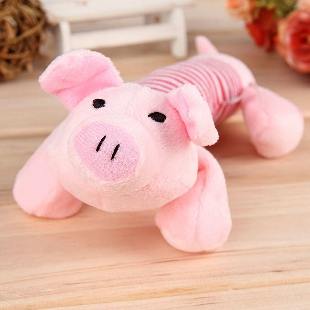 Pig & Elephant Dog Chew Toy – Squeaky & Durable for Aggressive Chewers