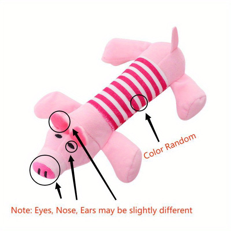 Pig & Elephant Dog Chew Toy – Squeaky & Durable for Aggressive Chewers