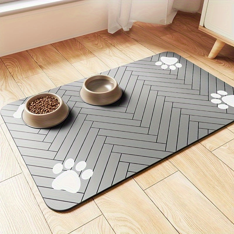 Fast-Drying Diatomaceous Pet Feeding Mat – Absorbent & Splash-Proof
