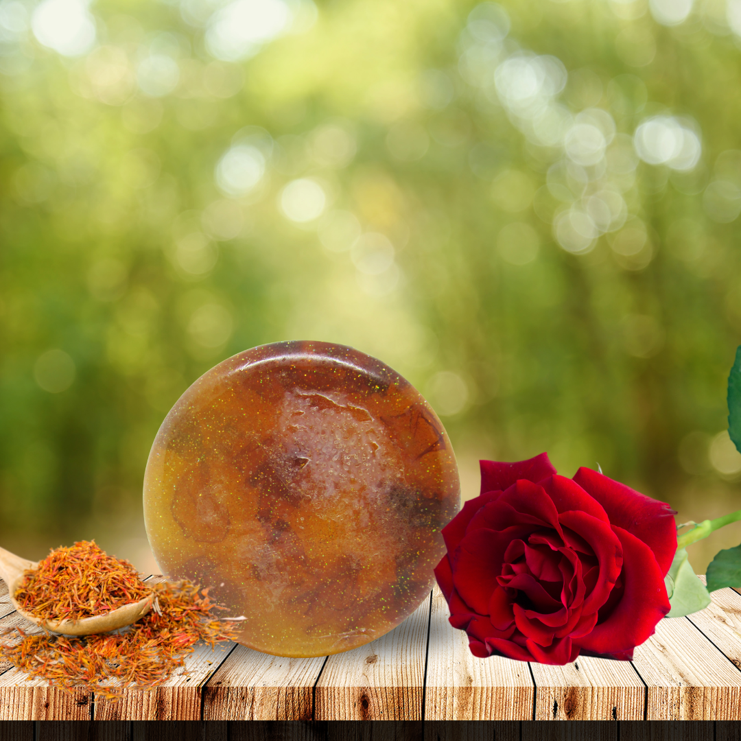 RIMURIMU Handmade Natural Rose & Sandalwood Powder Designer Bath Soap