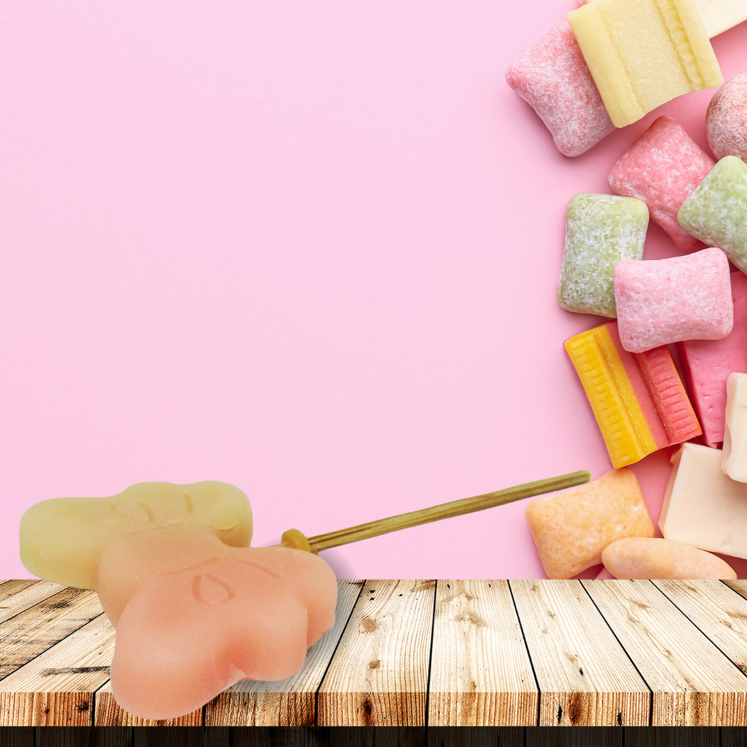 RIMURIMU Handmade Kids Pink Butterfly Candy Natural Soap