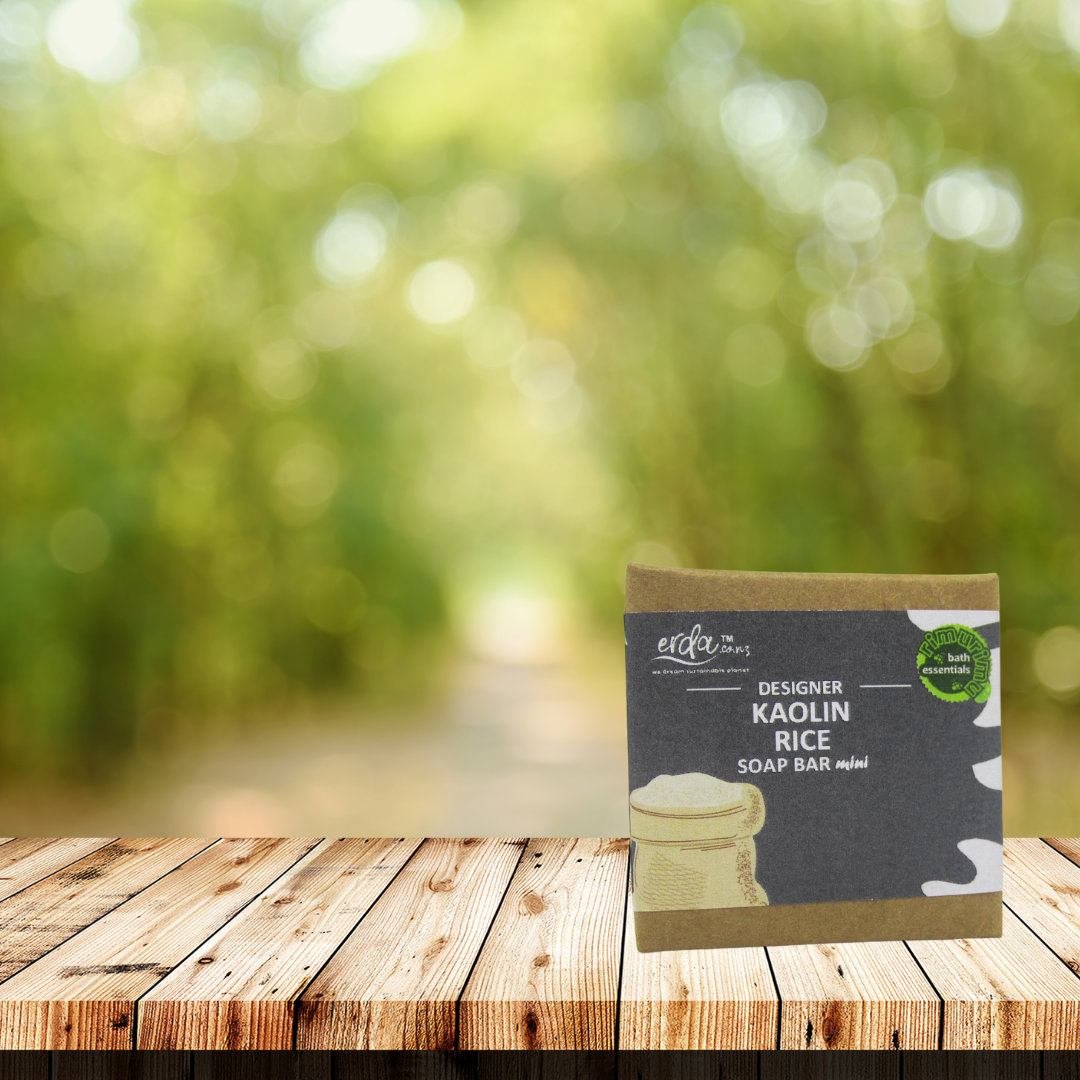 RIMURIMU Handmade Natural Kaolin Rice Designer Soap MINI