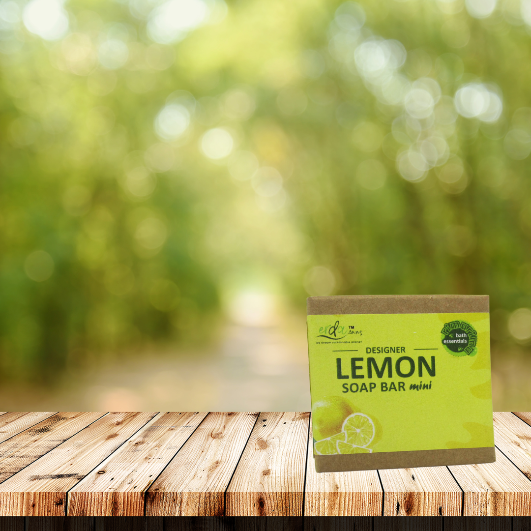 RIMURIMU Handmade natural Lemon Designer Bath Soap MINI