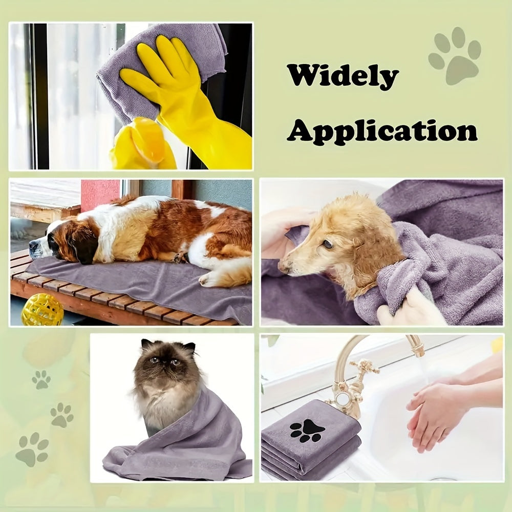 Ultra-Absorbent Microfiber Dog Towel – Quick-Dry Grooming Cloth