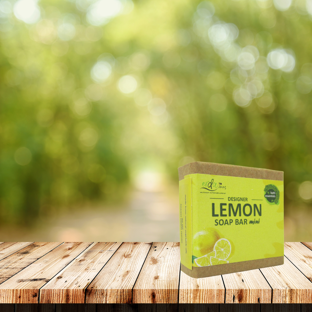 RIMURIMU Handmade natural Lemon Designer Bath Soap MINI