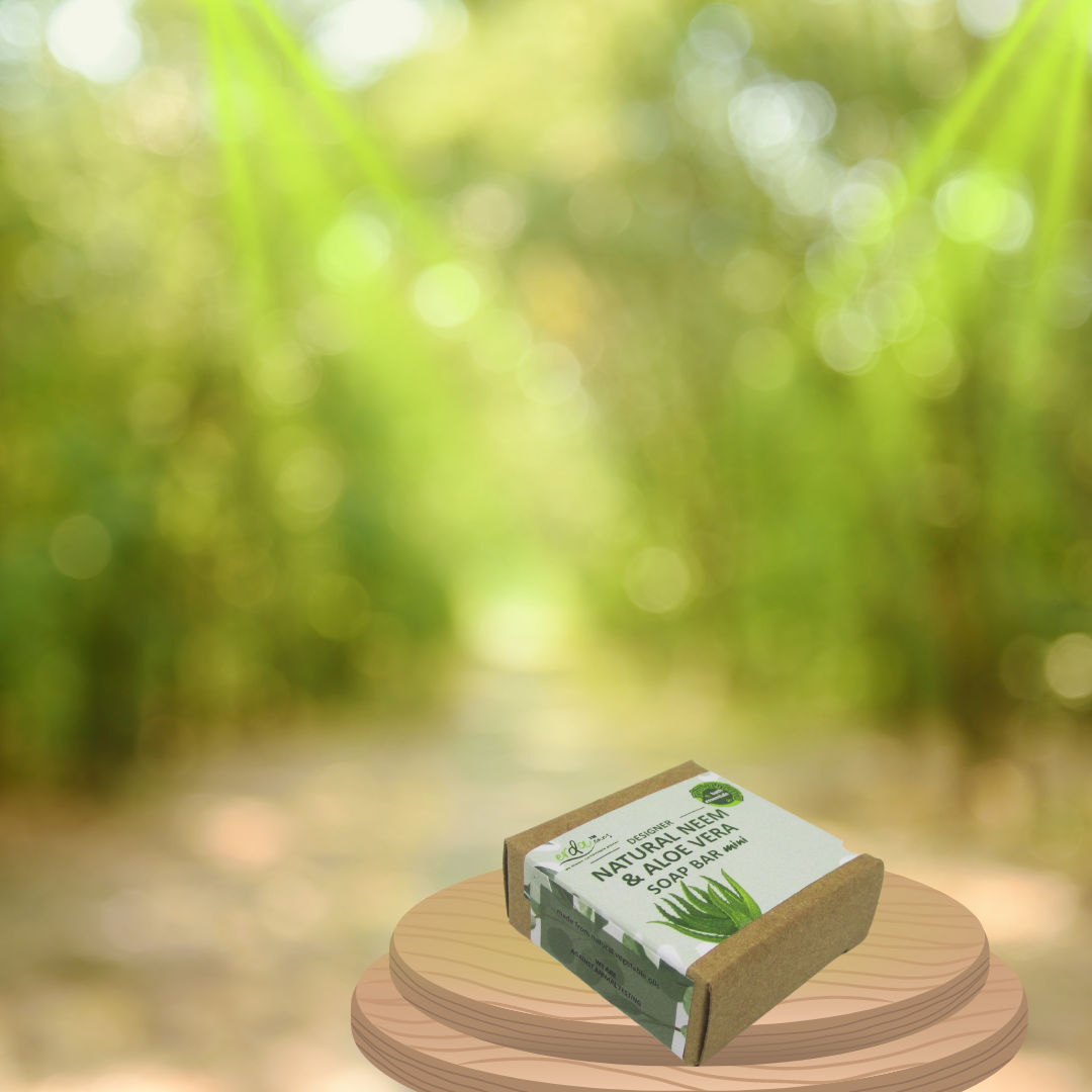 RIMURIMU Handmade Natural Neem & Aloe Vera Designer Bath Soap MINI