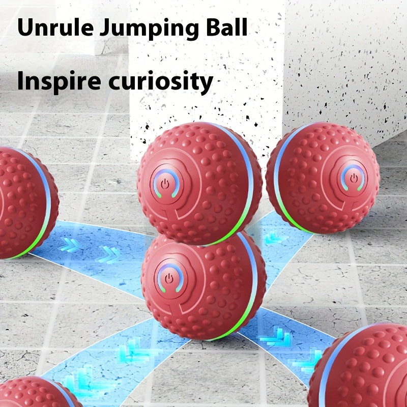 Automatic Bouncing Ball Dog Toy – USB Rechargeable Interactive Play Ball