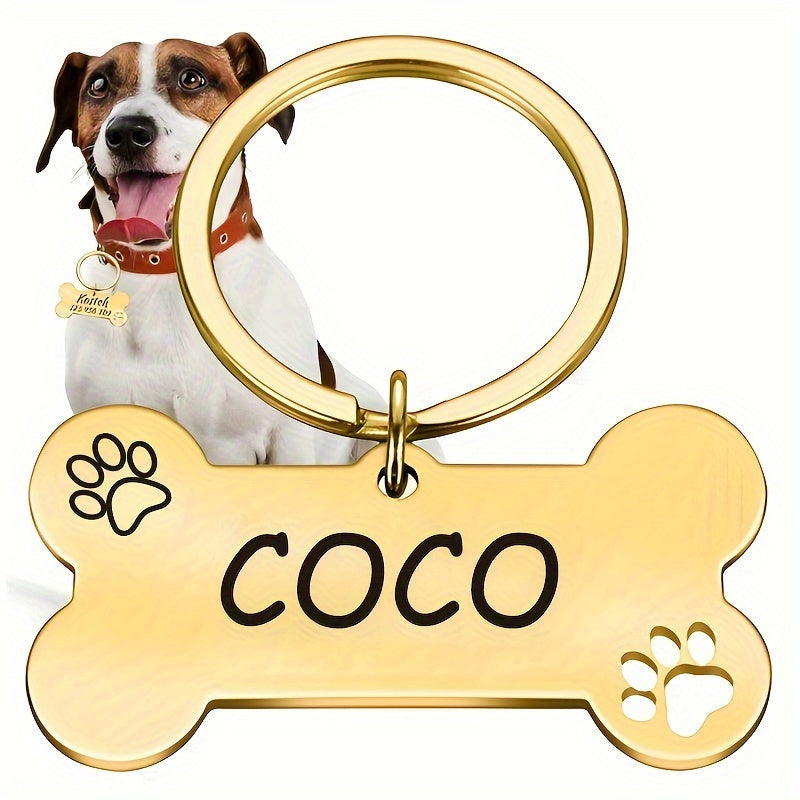 Customized Pet Tag – Golden / Silvery (C3)
