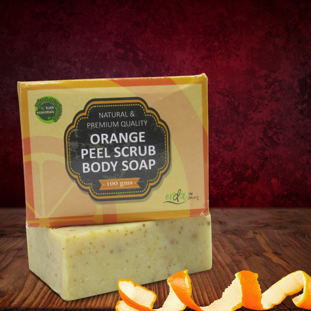 RIMURIMU Herbal Orange Peel Scrub Bath Soap - COMBO 10 for $29.99 only image 1
