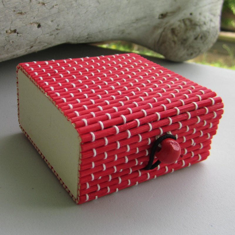 Vintage Bamboo Organizer - (Red)