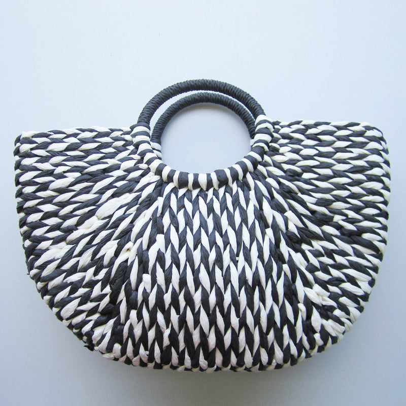 Stylish Handbag - Natural Straw