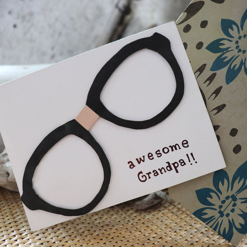 Handmade Relationships card for Grandpa - the greatest Grandpa