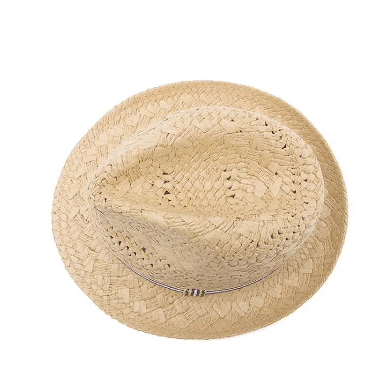 Handmade woven retro sun hat - Cream - KIDS