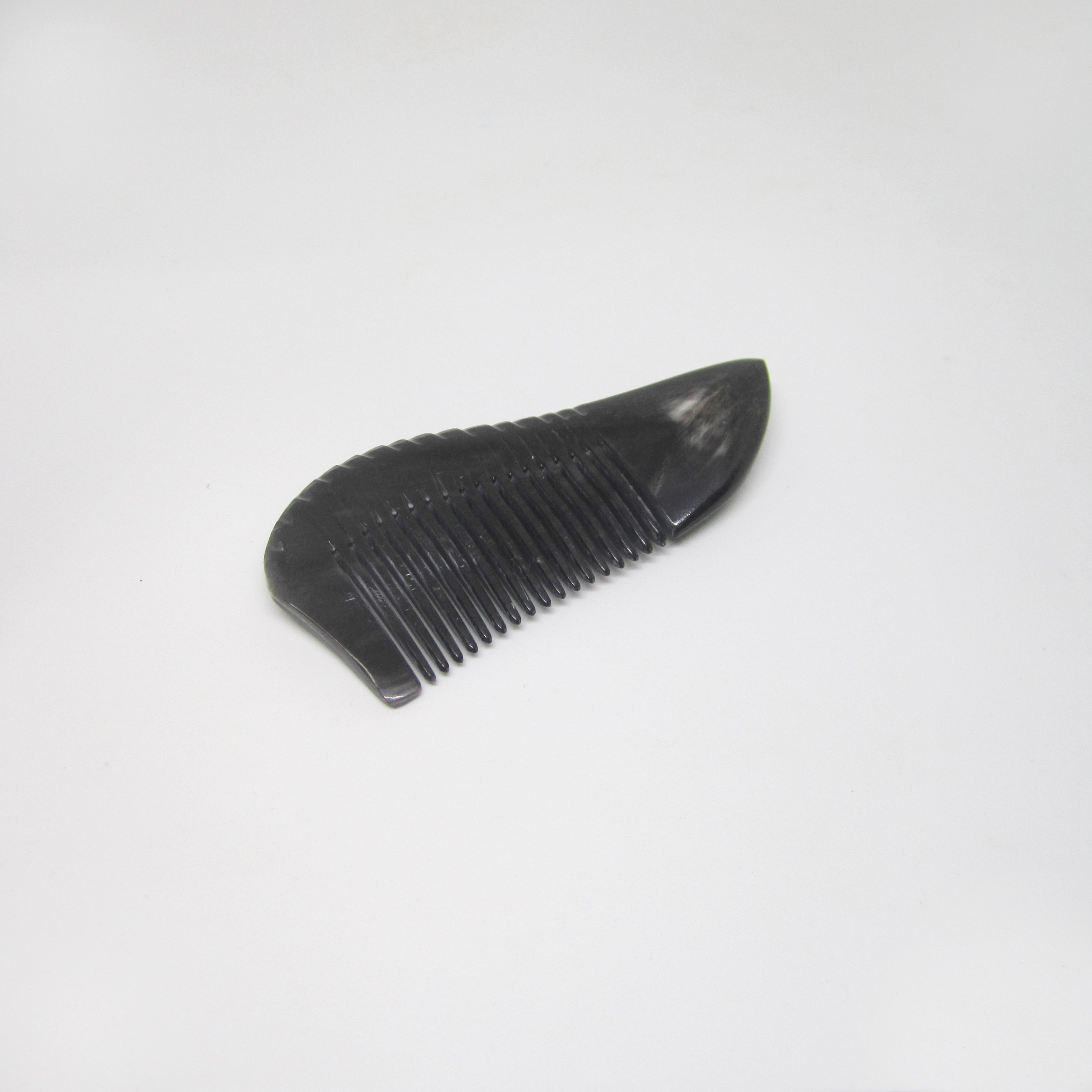 Tibet Hand Carved Yak Horn Combs - Tear Drop SMALL - 9 cm