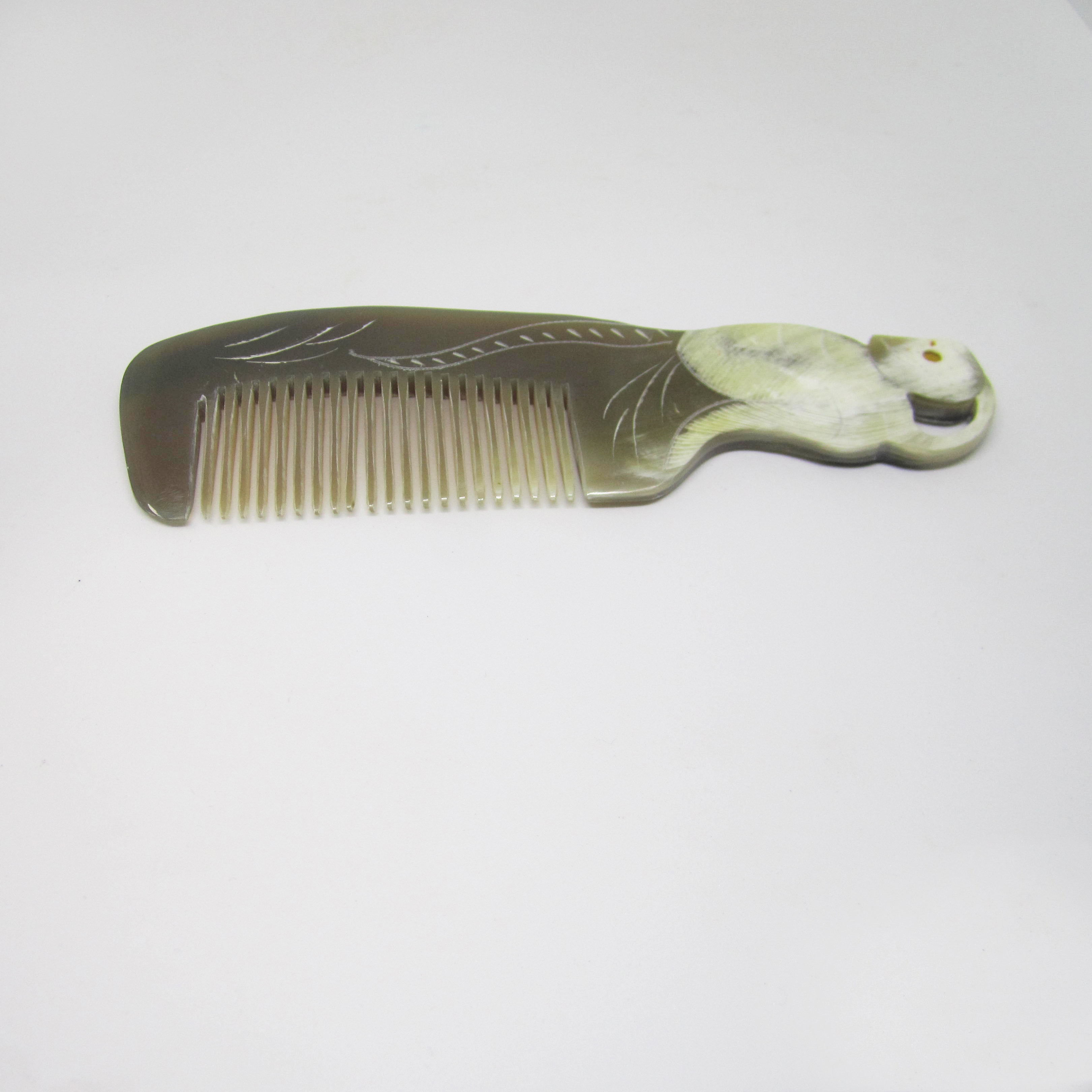 Tibet Hand Carved Yak Horn Combs - 15 (Monkey)