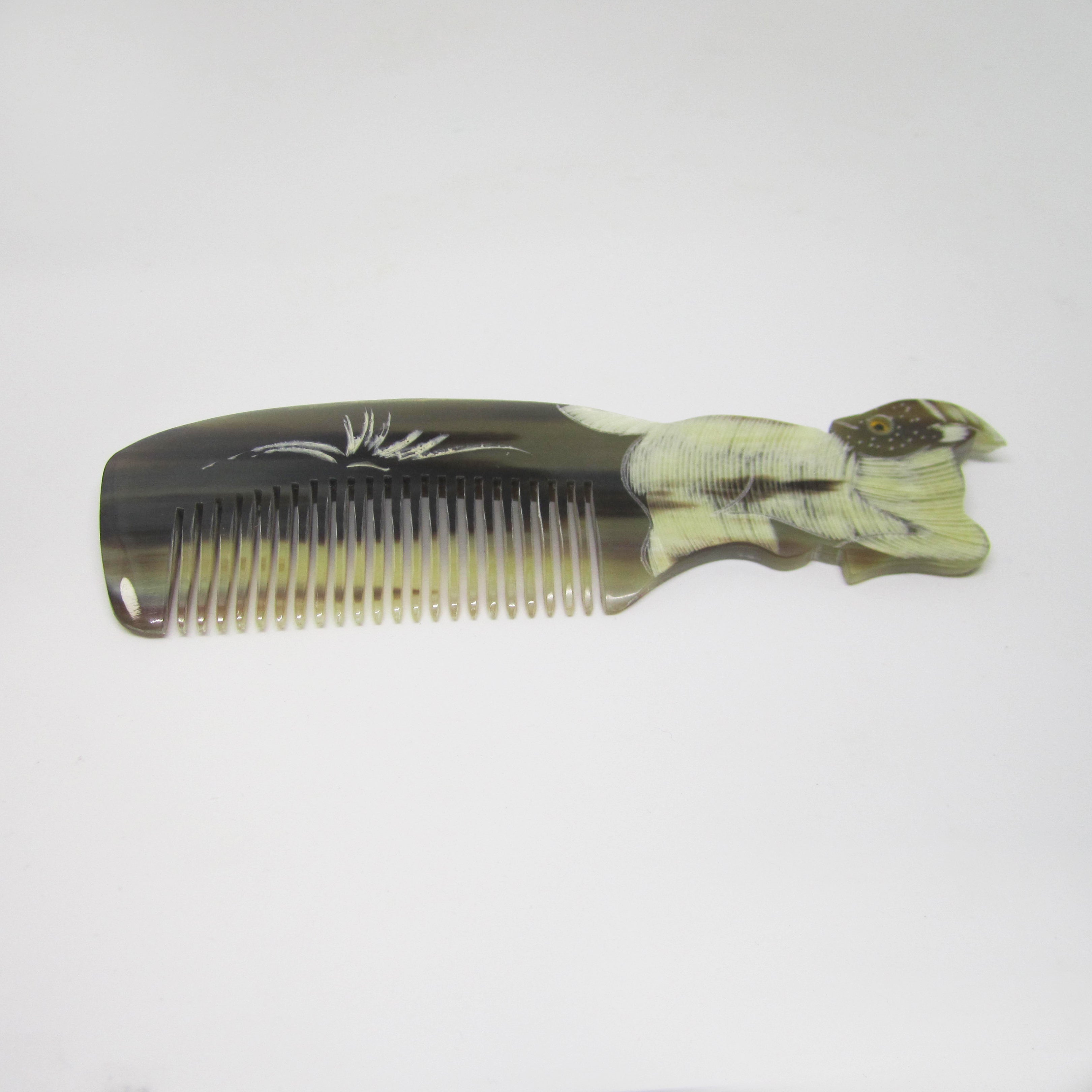 Tibet Hand Carved Yak Horn Combs - 16 (Sheep)