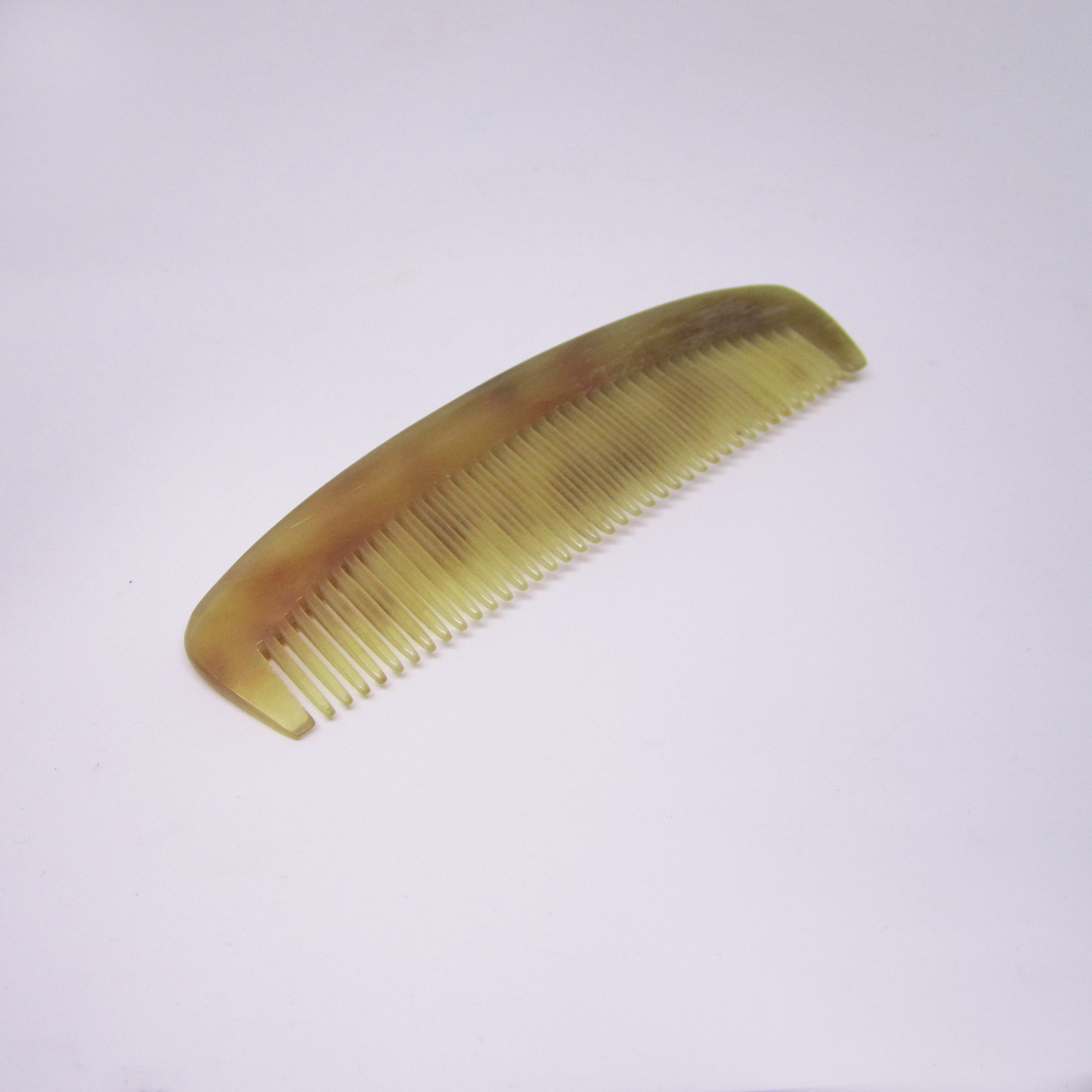 Tibet Hand Carved Yak Horn Combs Classic Oval