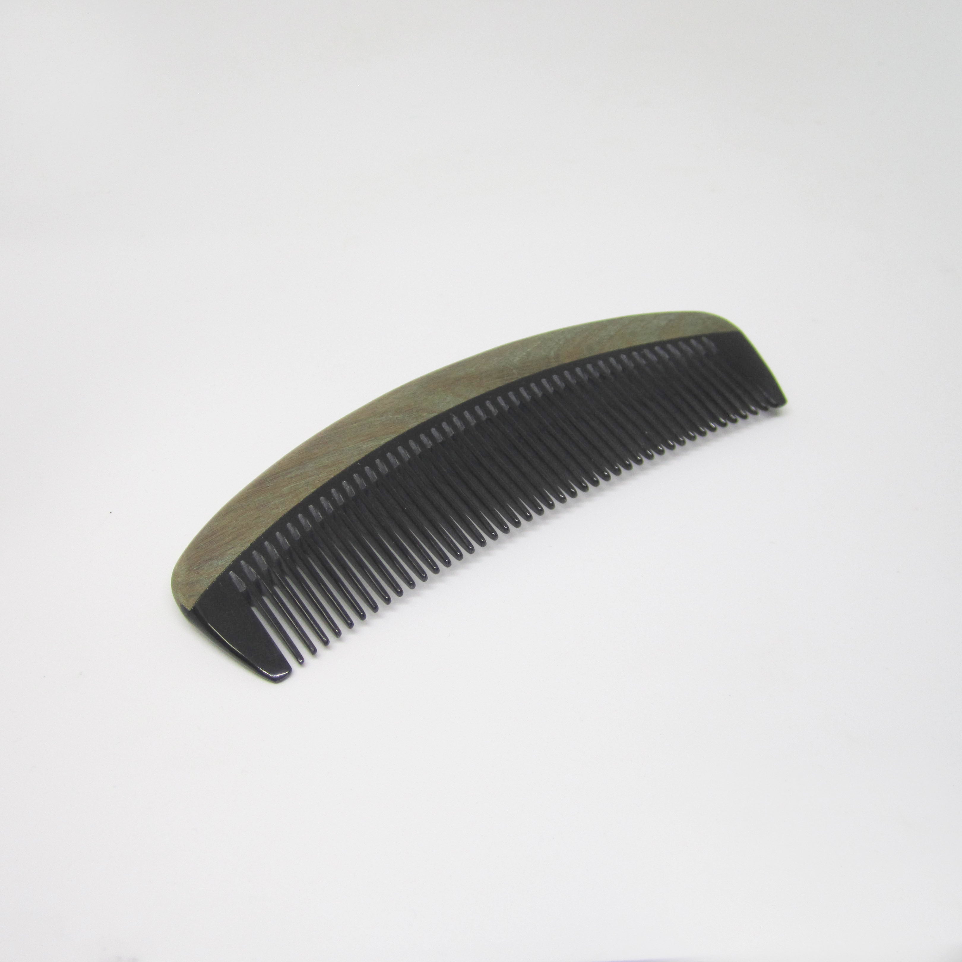 Tibet Hand Carved Yak Horn Combs Designer Comfort Held - Style 3