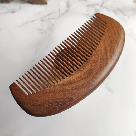 Handmade Sandalwood Curve Handy Regular Comb