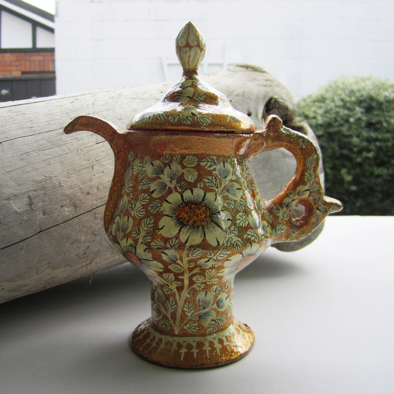Paper Mache Samovar "Kettle" (Gold)