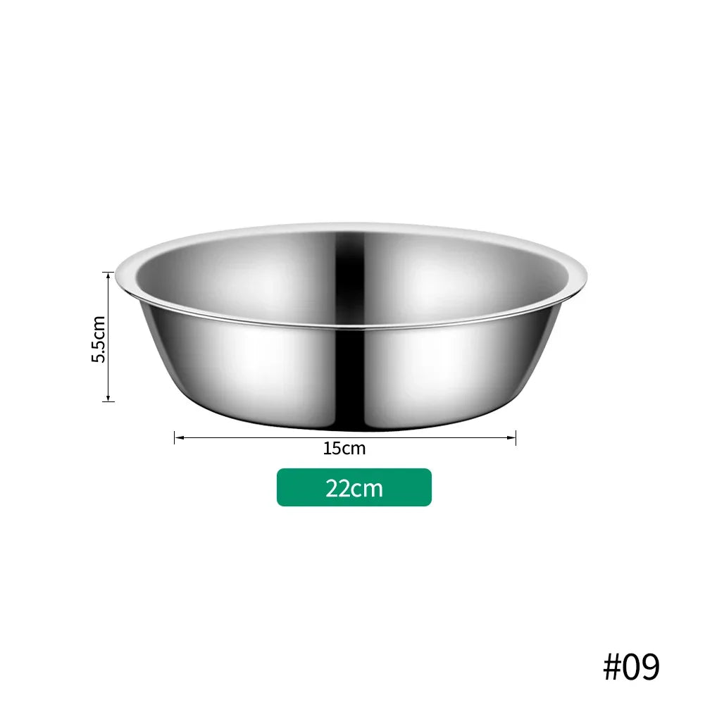 Large Capacity Dog Bowl Stainless Steel Pet Feeding Bowl Cat and Dog Food Drinking Bowl Metal Feeding Bowls миска для кошки