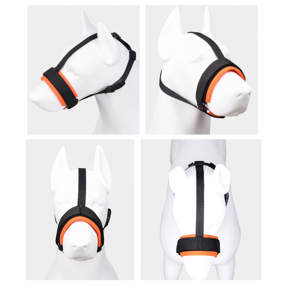 Adjustable Dog Muzzle Buckle Design Breathable Elastic Soft Nylon Puppy Anti-Biting Mouth Cover for Small Medium Large Dogs