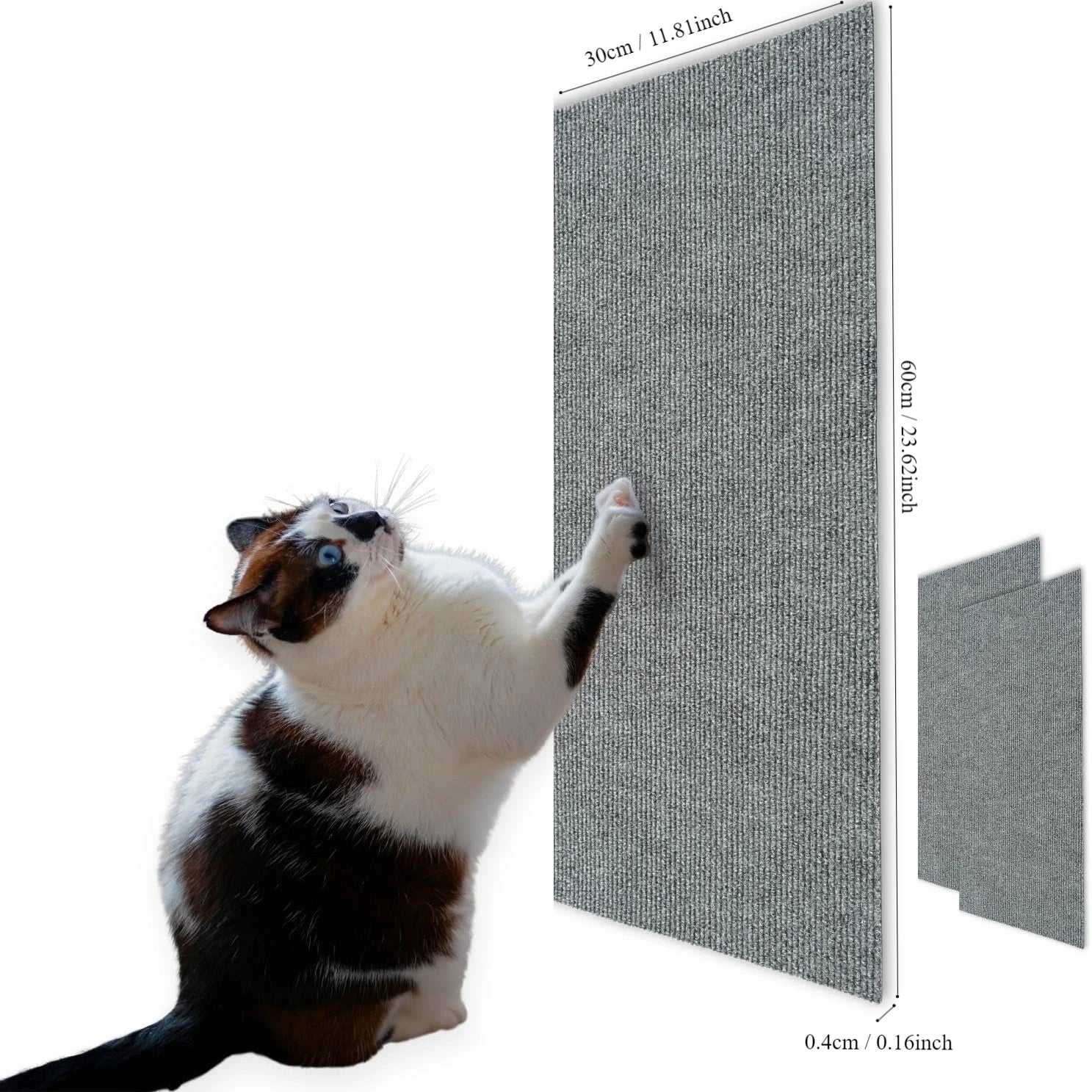 Scratching mat pet carpet with self-adhesive furniture protector
