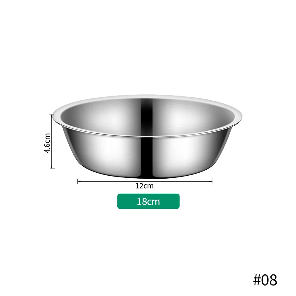 Large Capacity Dog Bowl Stainless Steel Pet Feeding Bowl Cat and Dog Food Drinking Bowl Metal Feeding Bowls миска для кошки