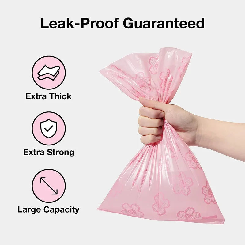 New Eco-friendly Pet Waste BagsBiodegradable Poop Pickup BagsDog Poop Pickup Cat Poop Feces Bags Outdoor Portable Pet Supplies