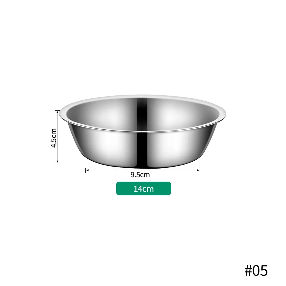 Large Capacity Dog Bowl Stainless Steel Pet Feeding Bowl Cat and Dog Food Drinking Bowl Metal Feeding Bowls миска для кошки