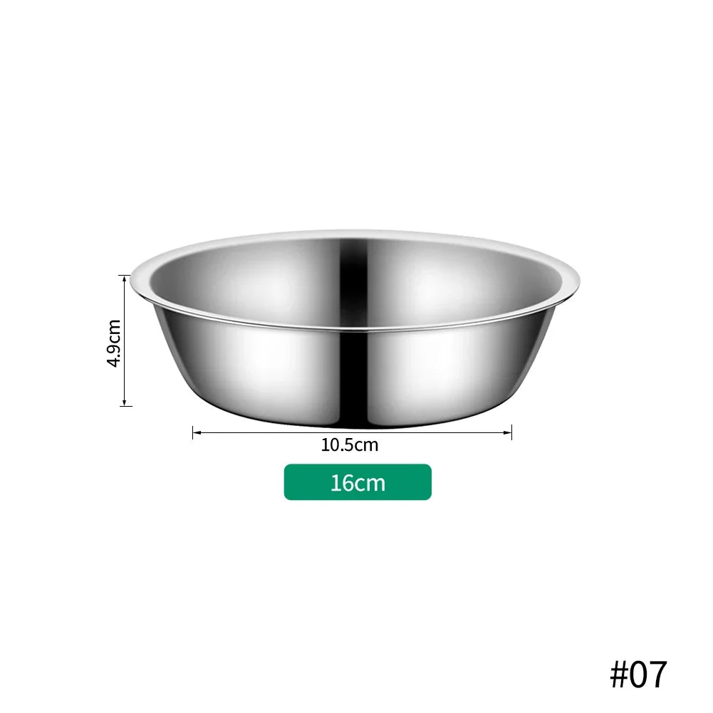Large Capacity Dog Bowl Stainless Steel Pet Feeding Bowl Cat and Dog Food Drinking Bowl Metal Feeding Bowls миска для кошки