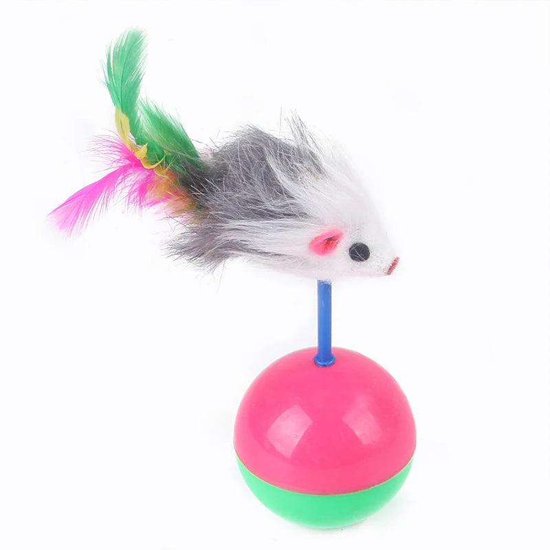 Cat Toys Cat Kitten Play Tunnel Mouse Shape Balls Foldable Chat Funny Cat Tent Mouse Supplies Simulation Fish