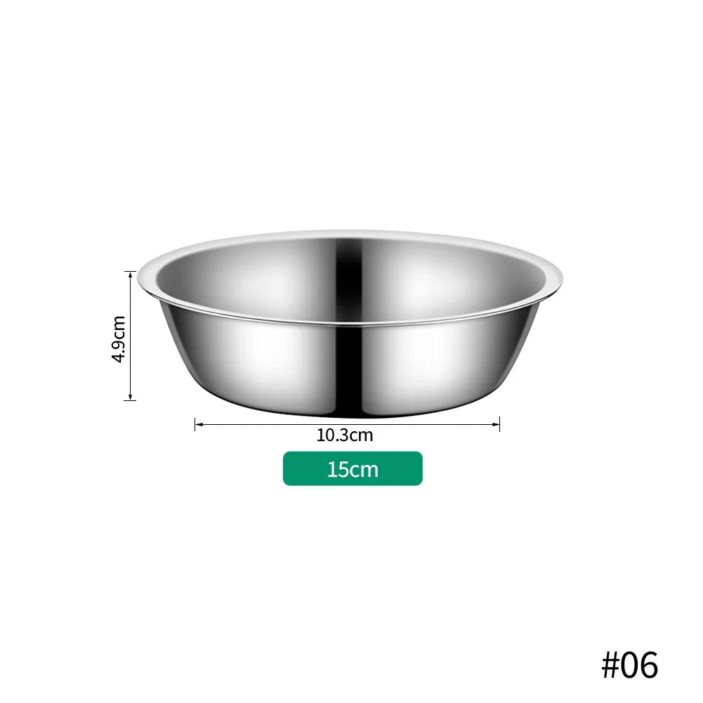 Large Capacity Dog Bowl Stainless Steel Pet Feeding Bowl Cat and Dog Food Drinking Bowl Metal Feeding Bowls миска для кошки