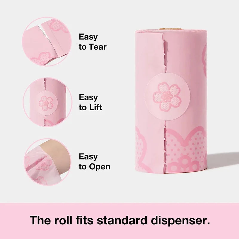 New Eco-friendly Pet Waste BagsBiodegradable Poop Pickup BagsDog Poop Pickup Cat Poop Feces Bags Outdoor Portable Pet Supplies
