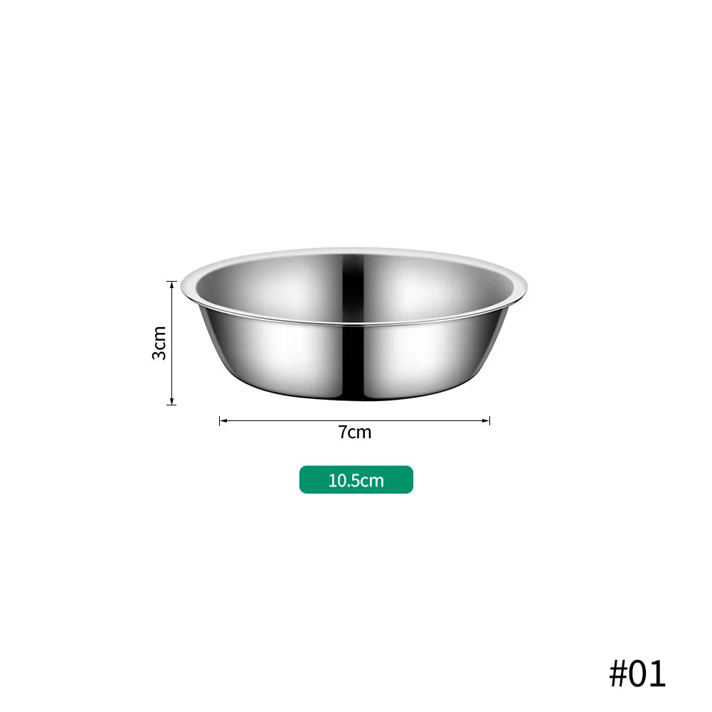 Large Capacity Dog Bowl Stainless Steel Pet Feeding Bowl Cat and Dog Food Drinking Bowl Metal Feeding Bowls миска для кошки