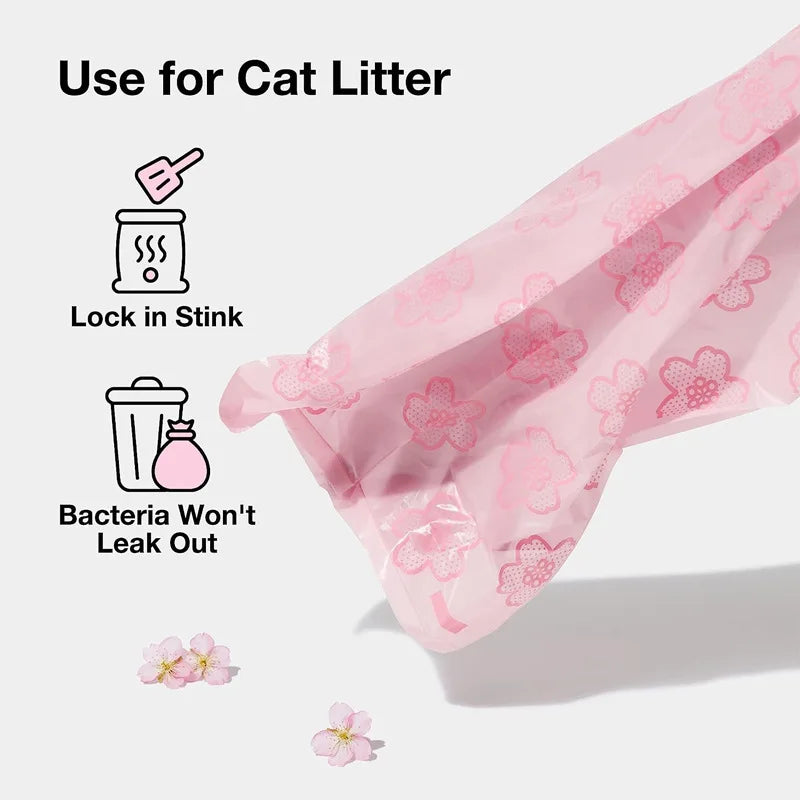 New Eco-friendly Pet Waste BagsBiodegradable Poop Pickup BagsDog Poop Pickup Cat Poop Feces Bags Outdoor Portable Pet Supplies