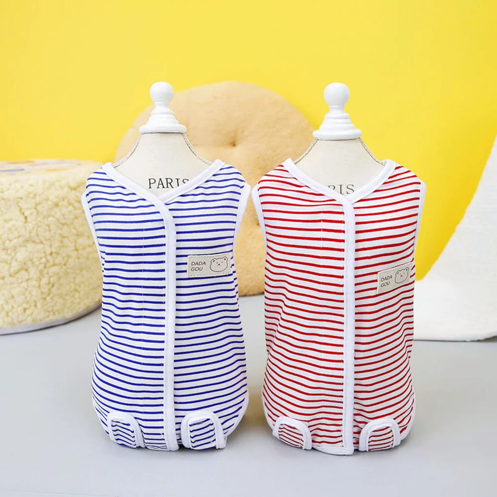 Kitten Onesies Cat Recovery Suit for Abdominal Wounds or Skin Diseases After Surgery Wear E-Collar Alternative for Cats and Dogs