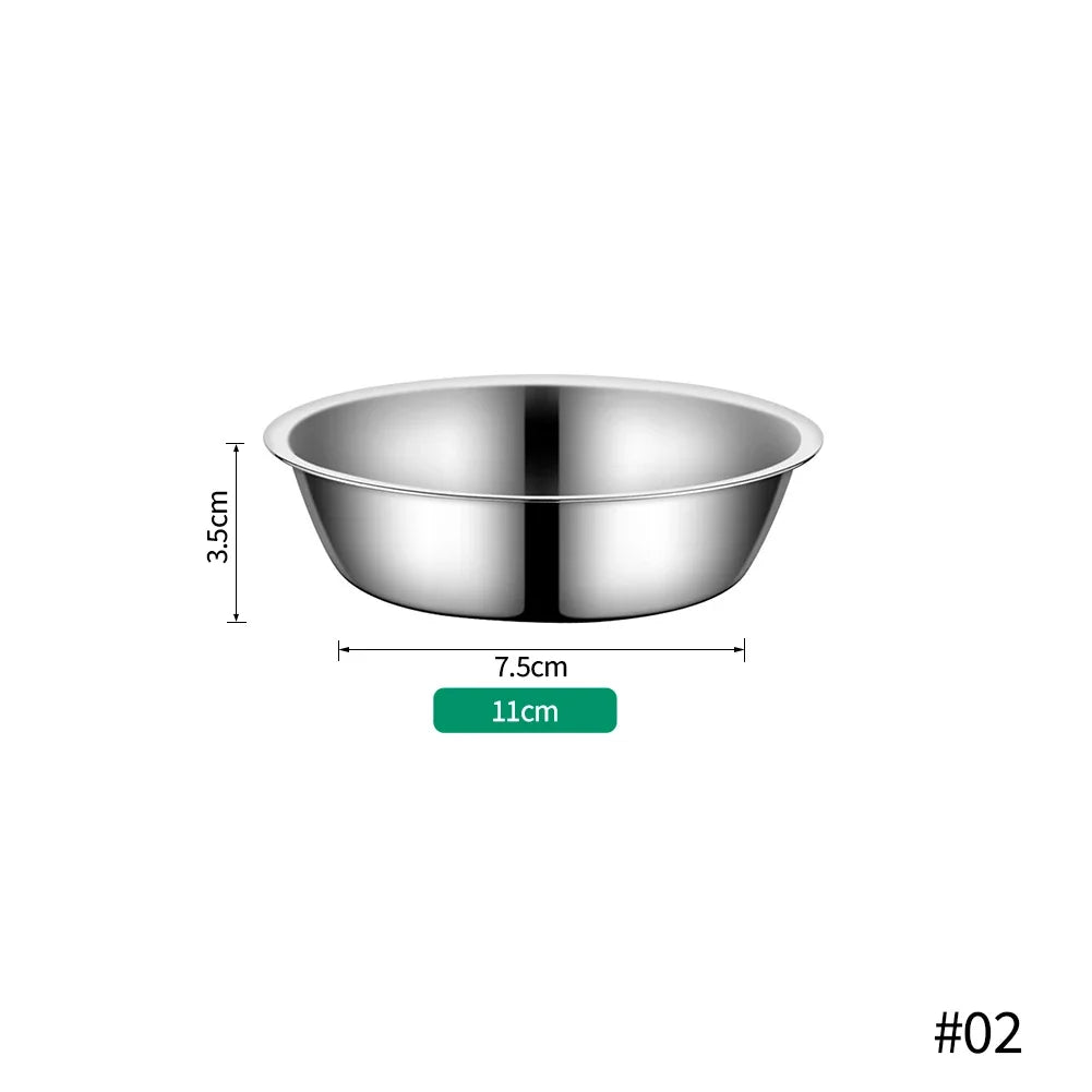 Large Capacity Dog Bowl Stainless Steel Pet Feeding Bowl Cat and Dog Food Drinking Bowl Metal Feeding Bowls миска для кошки