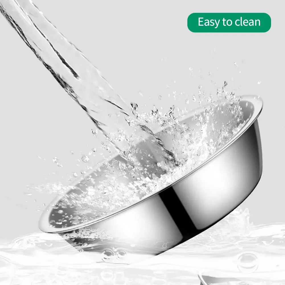 Large Capacity Dog Bowl Stainless Steel Pet Feeding Bowl Cat and Dog Food Drinking Bowl Metal Feeding Bowls миска для кошки