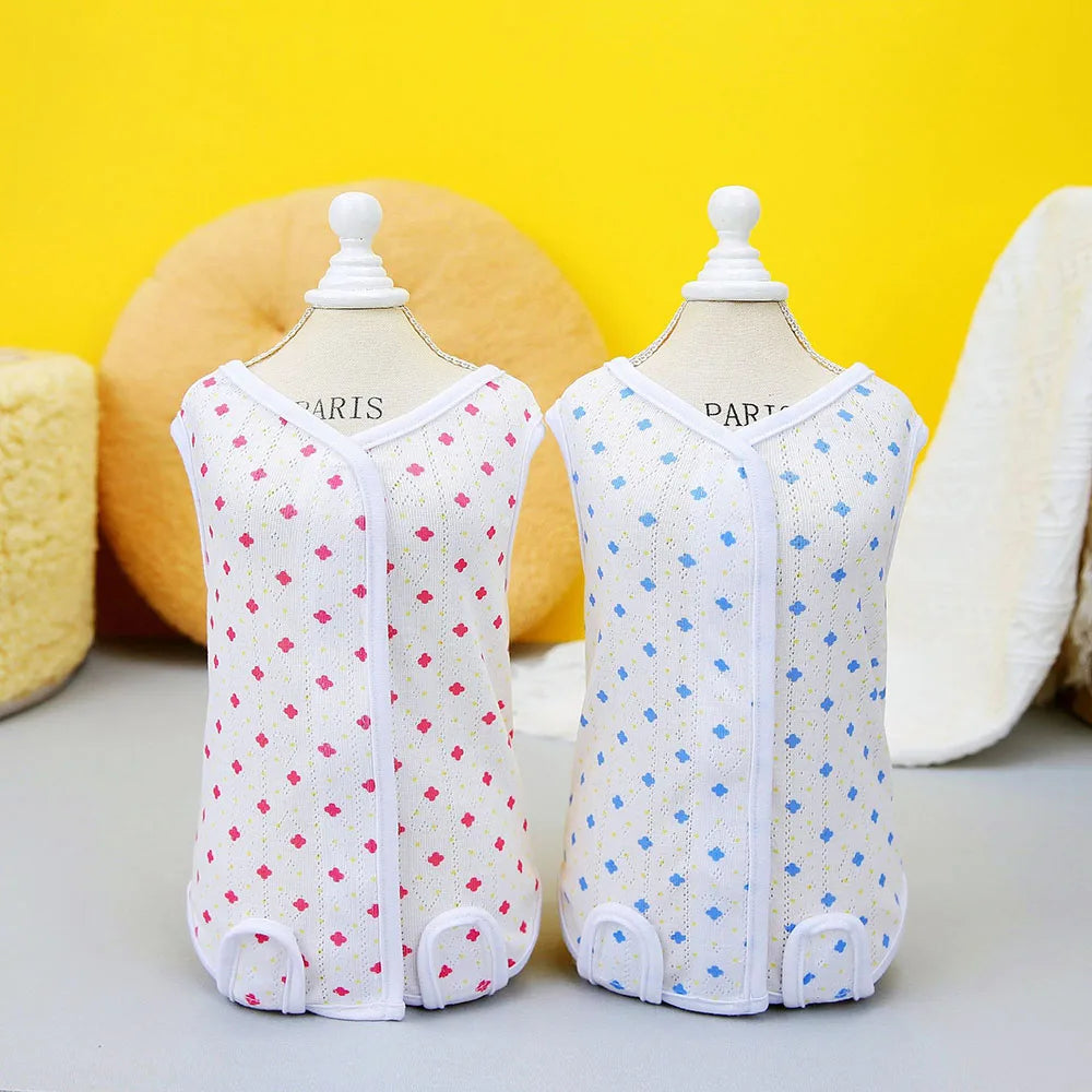 Kitten Onesies Cat Recovery Suit for Abdominal Wounds or Skin Diseases After Surgery Wear E-Collar Alternative for Cats and Dogs