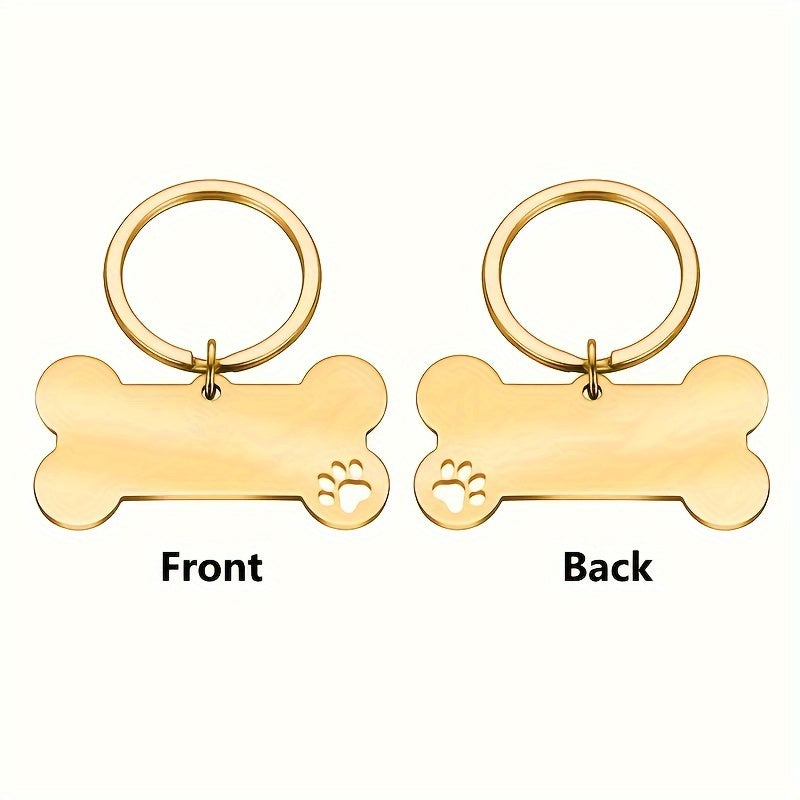 Customized Pet Tag – Golden / Silvery (C3)