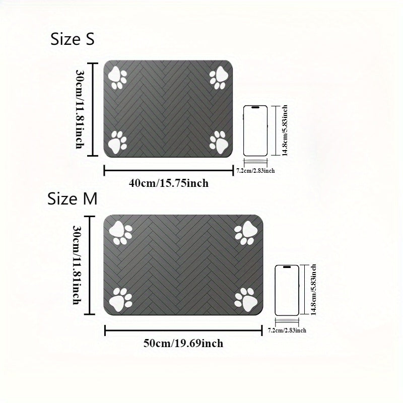 Fast-Drying Diatomaceous Pet Feeding Mat – Absorbent & Splash-Proof