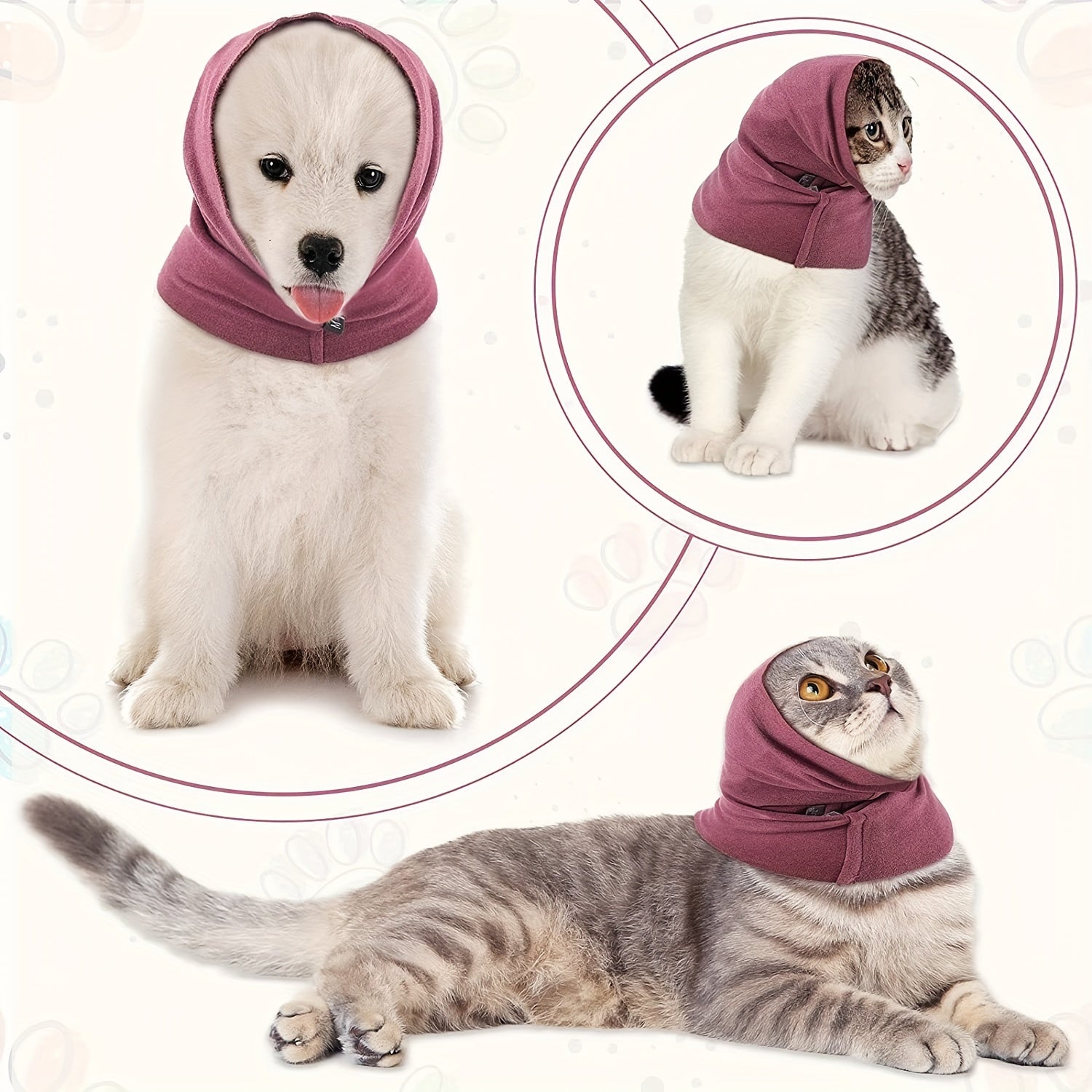 Noise Anxiety Relief Pet Ear Cover for Dogs & Cats