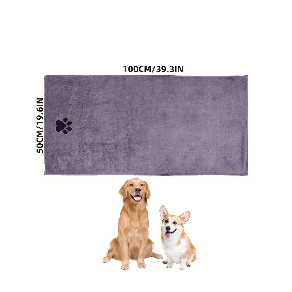 Ultra-Absorbent Microfiber Dog Towel – Quick-Dry Grooming Cloth
