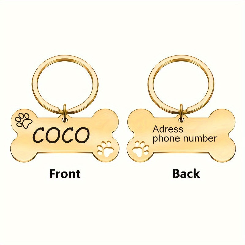 Customized Pet Tag – Golden / Silvery (C3)