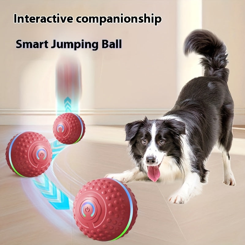 Automatic Bouncing Ball Dog Toy – USB Rechargeable Interactive Play Ball