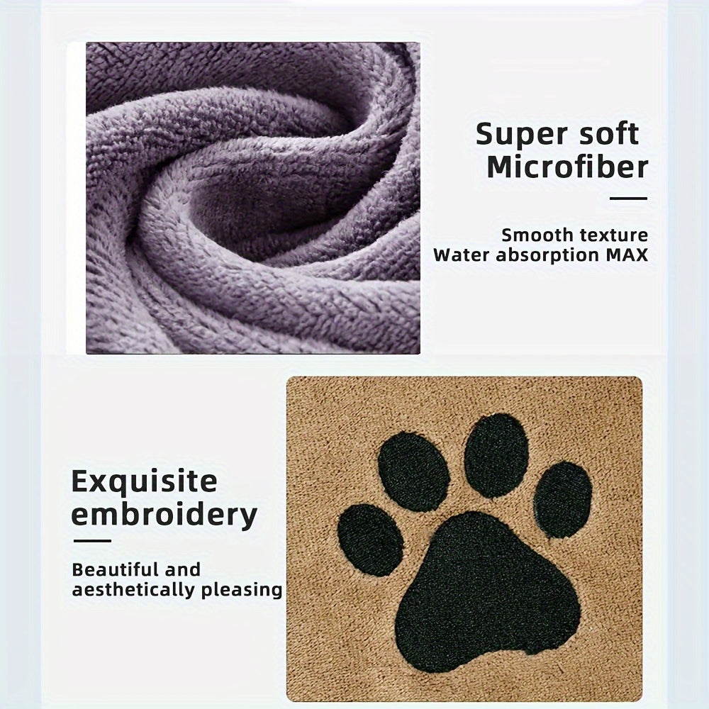 Ultra-Absorbent Microfiber Dog Towel – Quick-Dry Grooming Cloth