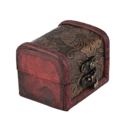 Vintage Design Personal Jewelry Treasure Chest Display Box