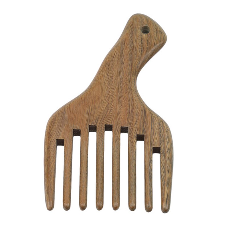 Sandalwood Hair Straightener and Massage Shampoo Brush Hair Extension Comb
